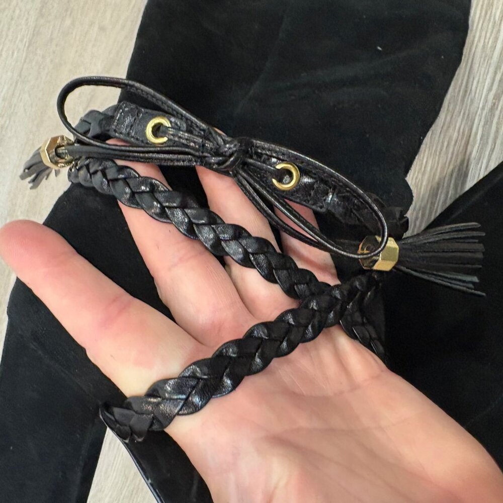 Louise et Cie Black Suede High Knee - Boots sz US 7.5 - Picture 11 of 11